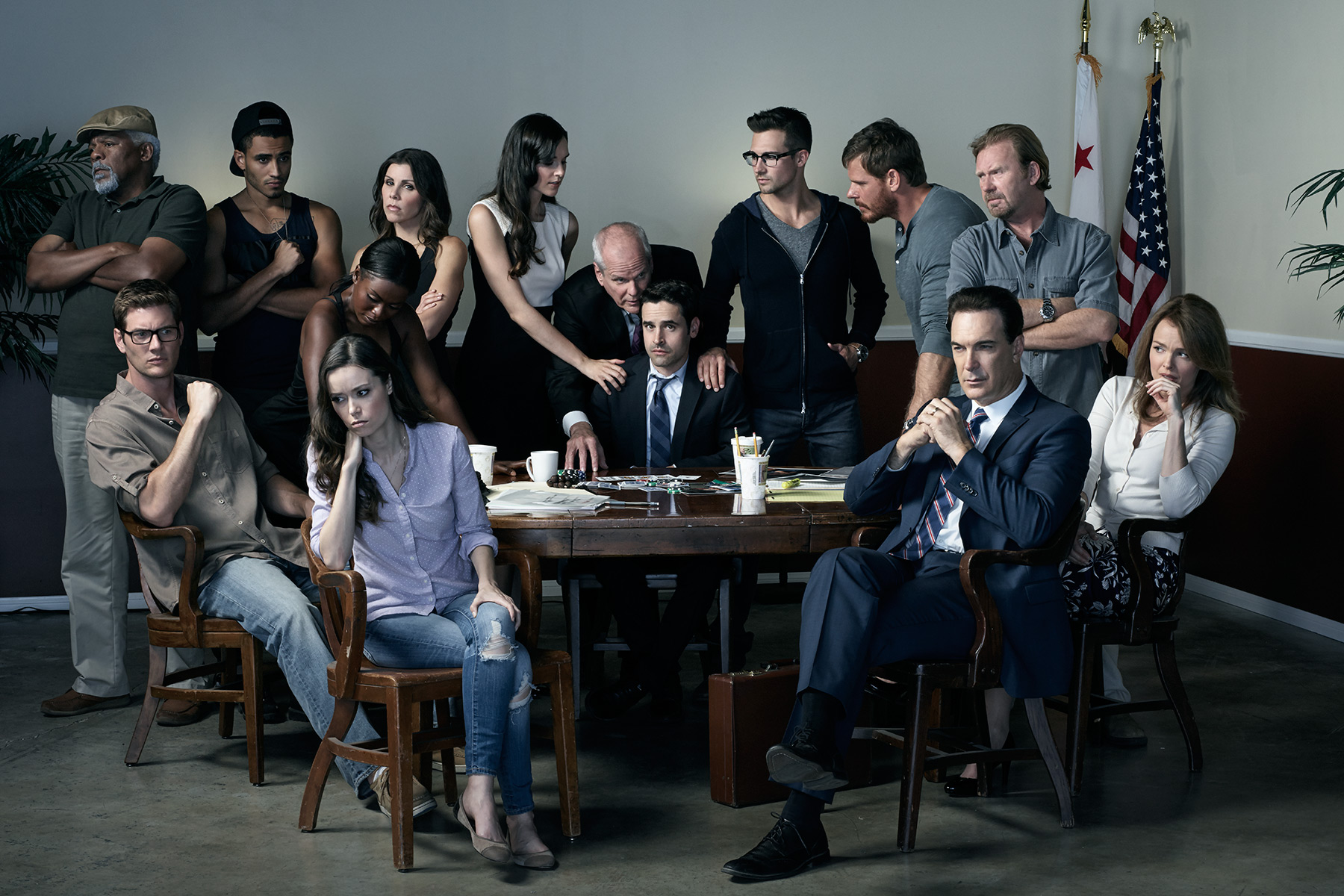 Cast of the tv series, Sequestered, photographed by Scott Council