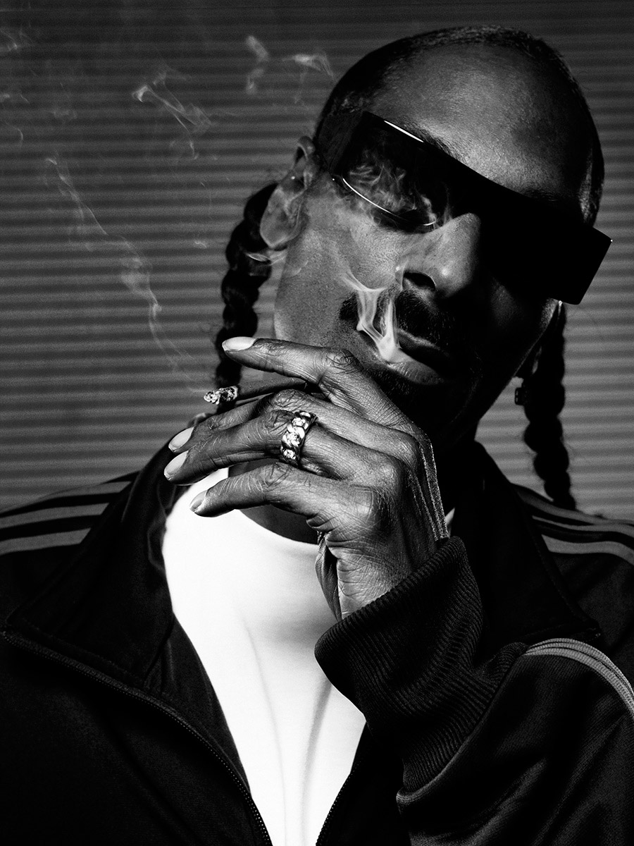 portrait of Hip-Hop artist, rapper Snoop Dogg photographed by Scott Council
