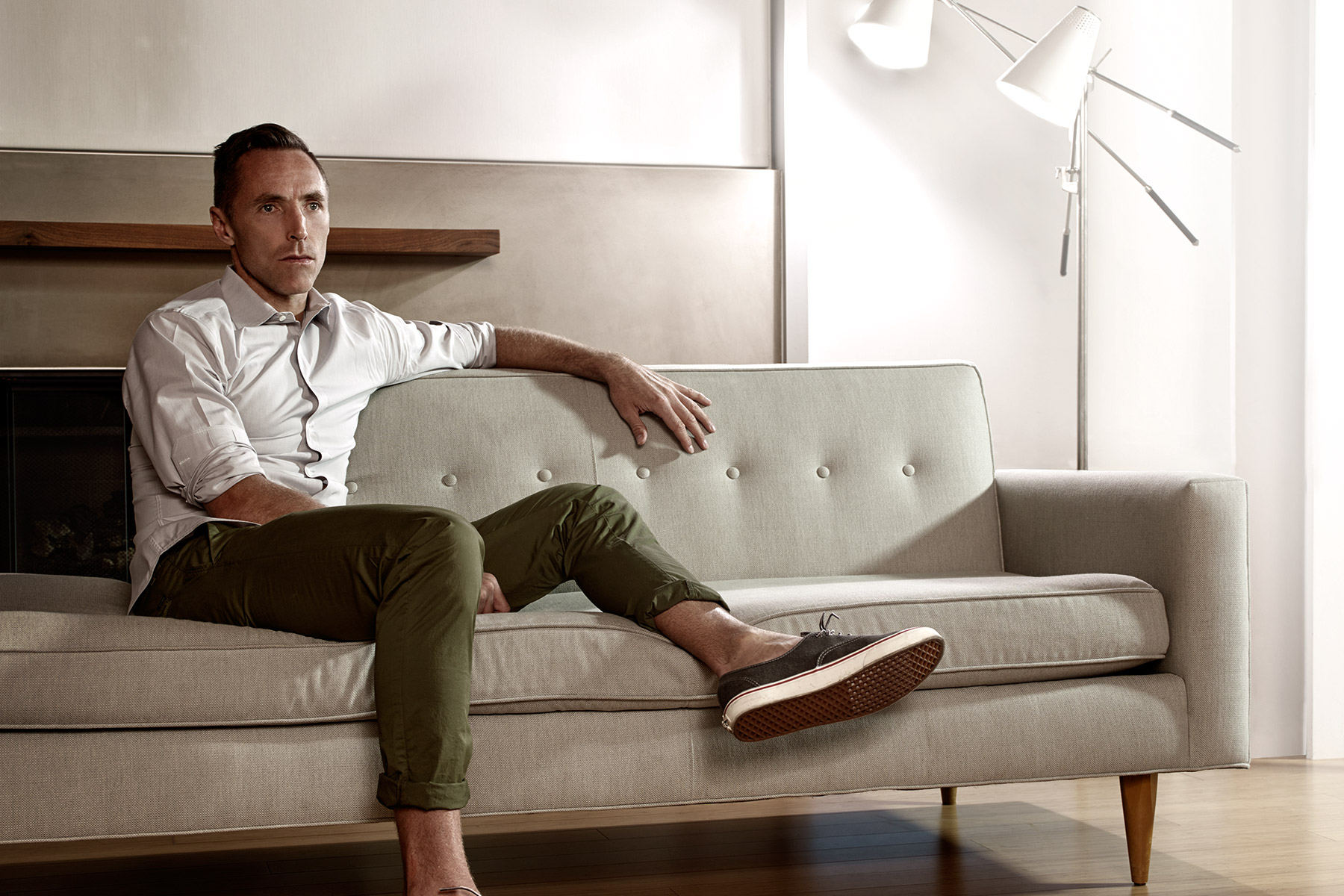 Portrait of Steve Nash photographed by Scott Council
